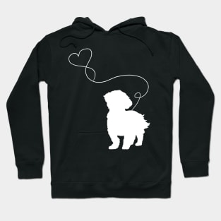 dog cute shih tzu heart Hoodie